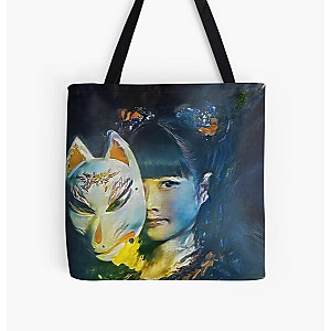 Yui-Metal Fox God Mask Babymetal Painting Digital Fan Art All Over Print Tote Bag RB0512