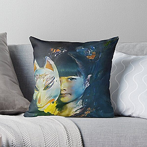 Yui-Metal Fox God Mask Babymetal Painting Digital Fan Art Throw Pillow RB0512