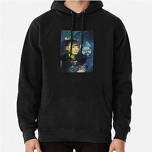 Moa-Metal with a Fox God Mask Babymetal AI Painting Digital Fan Art Pullover Hoodie RB2709