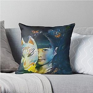 Yui-Metal Fox God Mask Babymetal Painting Digital Fan Art Throw Pillow RB2709