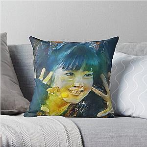 Yui-Metal Smiley Fox Goddess Babymetal Painting Digital Fan Art Throw Pillow RB2709