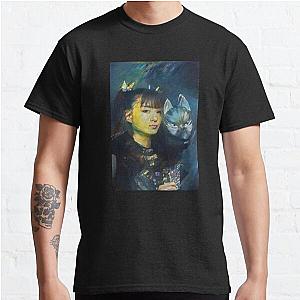 Moa-Metal with a Fox God Mask Babymetal AI Painting Digital Fan Art Classic T-Shirt RB2709