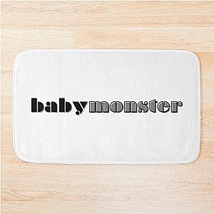 Babymonster YG Kpop girl group monochrome logo Bath Mat