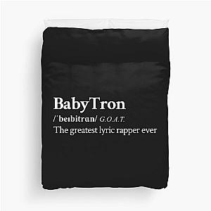 Babytron Underground Hip Hop Rap  Greatest lyric rapper alive Black Duvet Cover