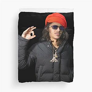 Babytron In The Studio Turban Posing Duvet Cover