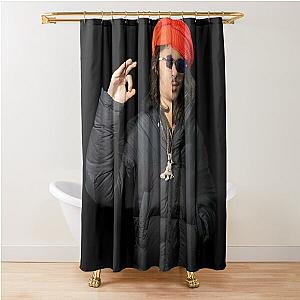 Babytron In The Studio Turban Posing Shower Curtain