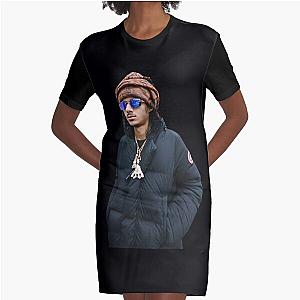 Babytron Turban Outside Shades Cold Graphic T-Shirt Dress