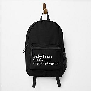 Babytron Underground Hip Hop Rap  Greatest lyric rapper alive Black Backpack