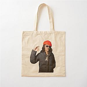 Babytron In The Studio Turban Posing Cotton Tote Bag