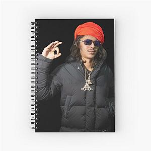 Babytron In The Studio Turban Posing Spiral Notebook