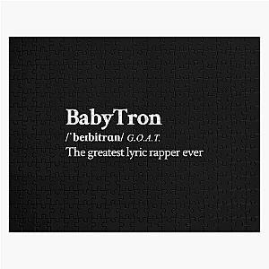 Babytron Underground Hip Hop Rap  Greatest lyric rapper alive Black Jigsaw Puzzle