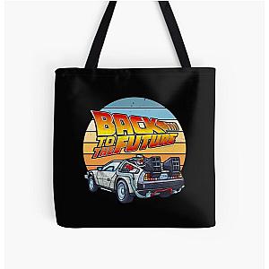 Back to the Future - DMC DeLorean All Over Print Tote Bag