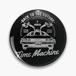 Back To The Future Time Machine Retro Vintage Logo (W) Pin