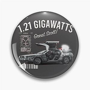 Back to the Future 1.21 Gigawatts DeLorean Car (© UCS LLC and Amblin) Pin