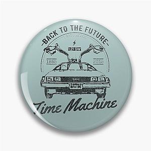 Back To The Future Time Machine Retro Vintage Logo (B) Pin