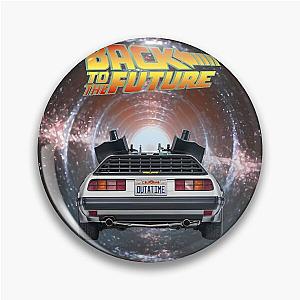 Back to the Future DeLorean car inside a wormhole Pin