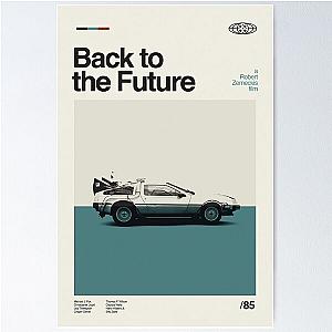 Minimalist Vintage Movies Back To The Future Poster Poster