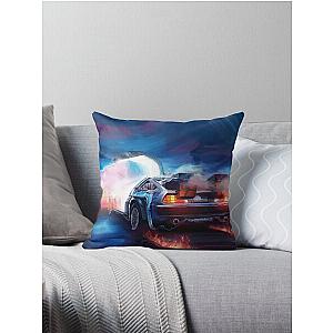 Back to the Future Delorean Time Machine Throw Pillow