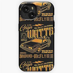 Giga Watts Garage Back to the Future DeLorean Car (© UCS LLC and Amblin) iPhone Tough Case