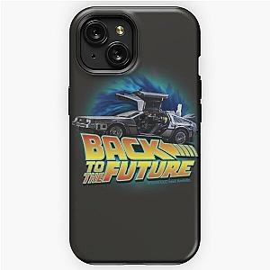 Back to the future movie. Delorean in time iPhone Tough Case