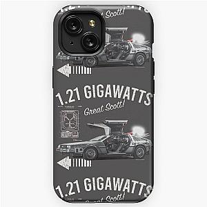 Back to the Future 1.21 Gigawatts DeLorean Car (© UCS LLC and Amblin) iPhone Tough Case