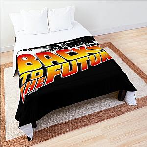 Back to the Future - DeLorean White Stencil Fan Art Comforter