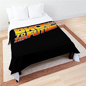 Back To The Future - Delorean White Stencil Fan Art Comforter