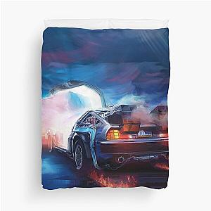 Back to the Future Delorean Time Machine Duvet Cover