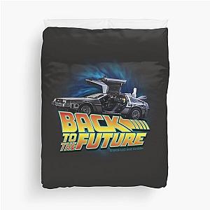 Back to the future movie. Delorean in time Duvet Cover