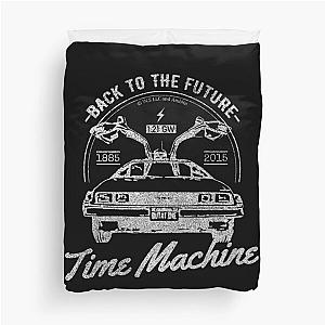 Back To The Future Time Machine Retro Vintage Logo (W) Duvet Cover