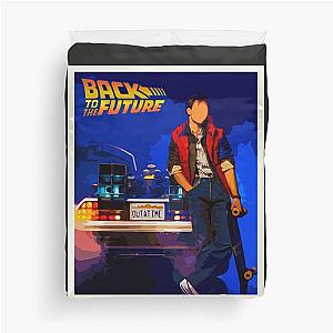 Back to the future retro poster Duvet Cover