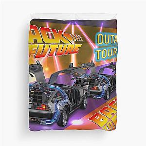 Back to the future outatime tour, cool science fiction film, officially licensed fan art Duvet Cover