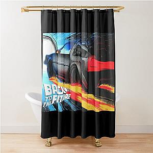 Vintage Movies Back To The Future Poster Shower Curtain