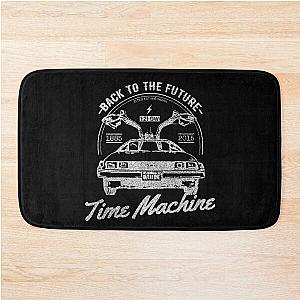 Back To The Future Time Machine Retro Vintage Logo (W) Bath Mat