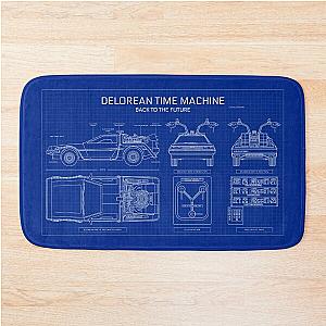 DeLorean Time Machine - Back To The Future (Blueprint) Bath Mat