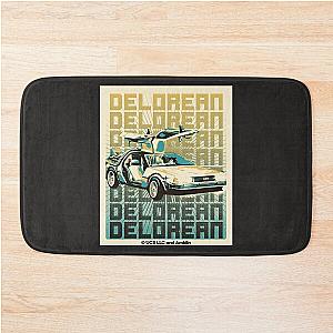 Back to the future movie retro poster Bath Mat