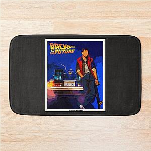 Back to the future retro poster Bath Mat