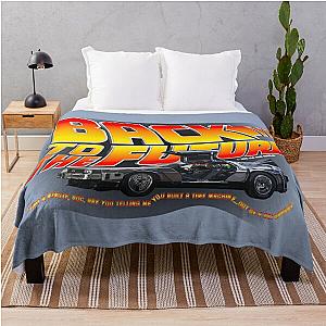 Back To The Future - Time Machine - Delorean Throw Blanket