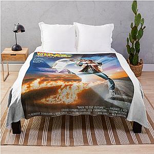 Vintage Movies Back To The Future Alternative Poster Throw Blanket