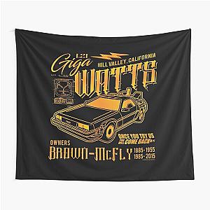 Giga Watts Garage Back to the Future DeLorean Car (© UCS LLC and Amblin) Tapestry