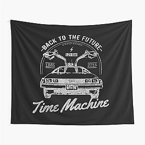 Back To The Future Time Machine Retro Vintage Logo (W) Tapestry