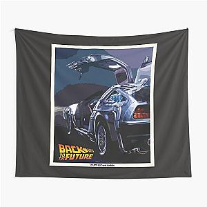 Back to the future movie retro poster Tapestry