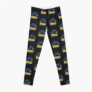 Back to the future movie. Delorean in time Leggings