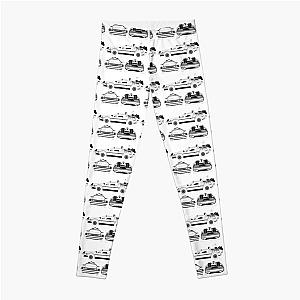 Delorean DMC Back to the Future Leggings