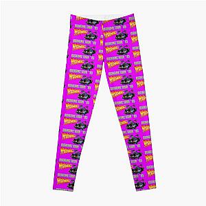 Back to the future outatime tour, cool science fiction film, officially licensed fan art Leggings