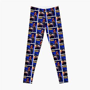 Back to the future retro poster Leggings