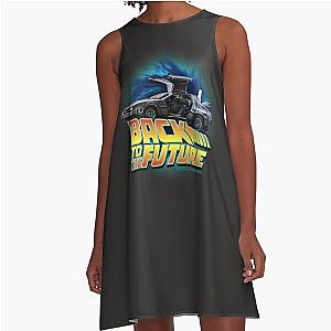 Back to the future movie. Delorean in time A-Line Dress