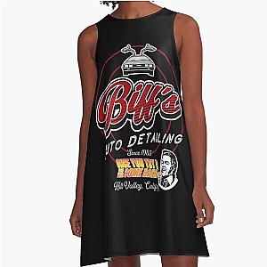 Biff's Auto Detailing Sign Back to the Future (© UCS LLC and Amblin) A-Line Dress