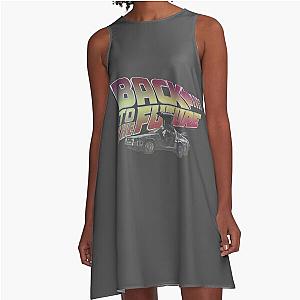 DeLorean Time Machine - Back To The Future A-Line Dress