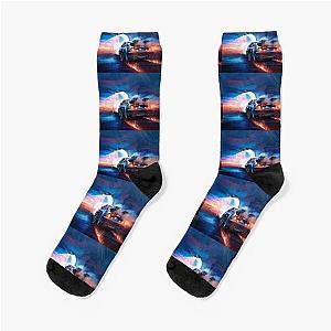 Back to the Future Delorean Time Machine Socks